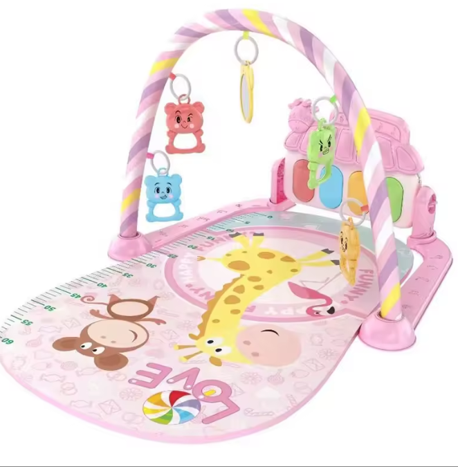 Alfombra de gimnasio con piano musical para bebé