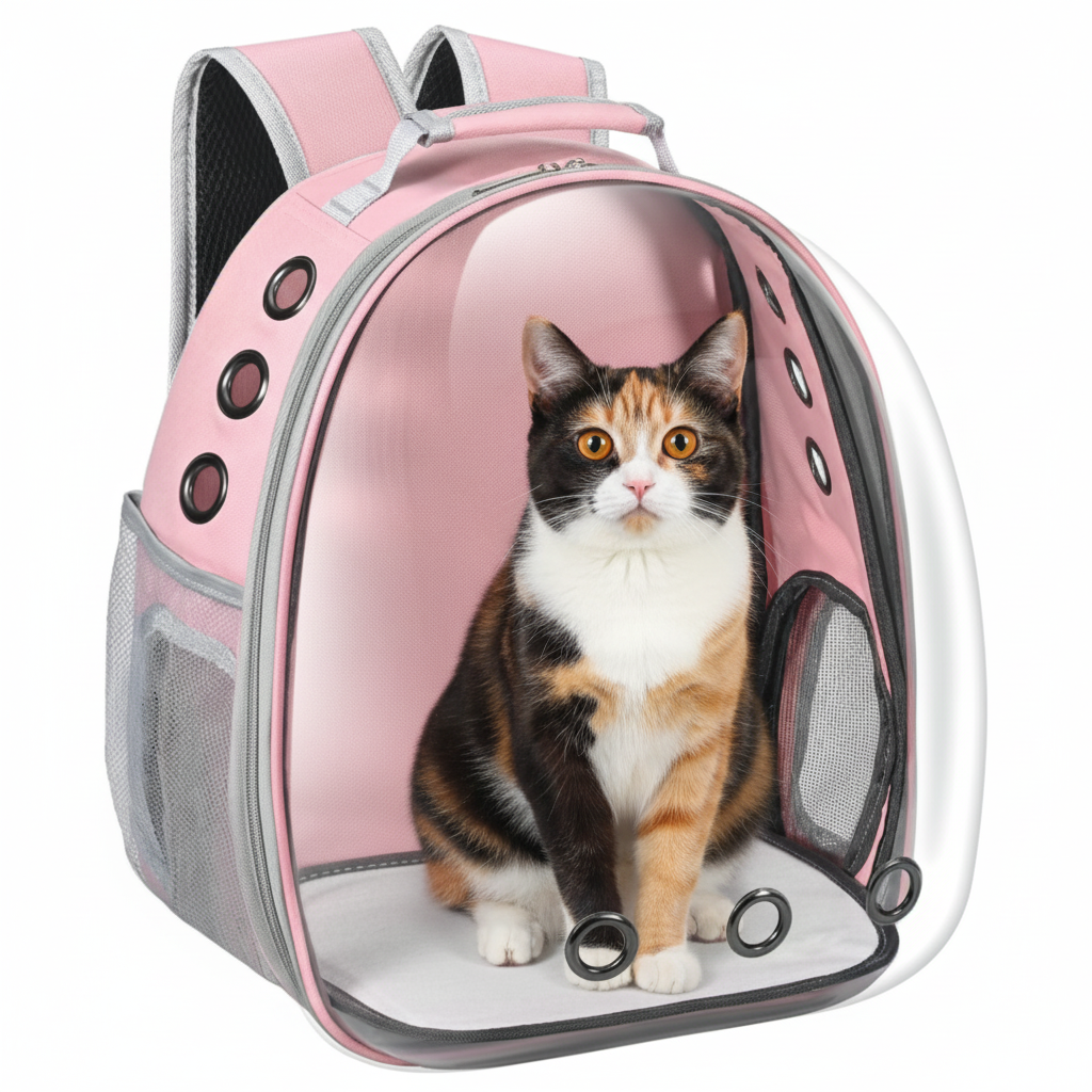 Transportadora Premium para Mascotas con Cápsula Panorámica - Mochila para Gatos, Perros y demás amigos